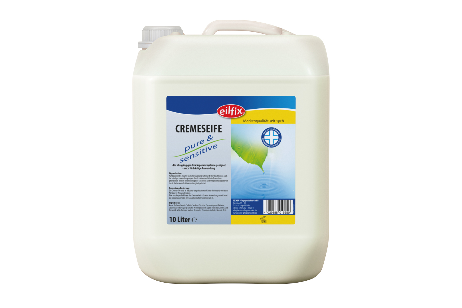 Eilfix Cremeseife Sensitive 10l