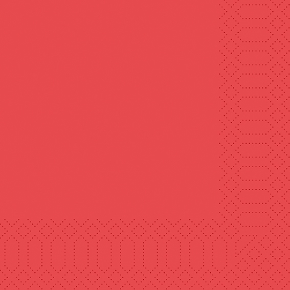 Servietten 40x40 cm rot 3lag 1/4 4x250 Stk Duni