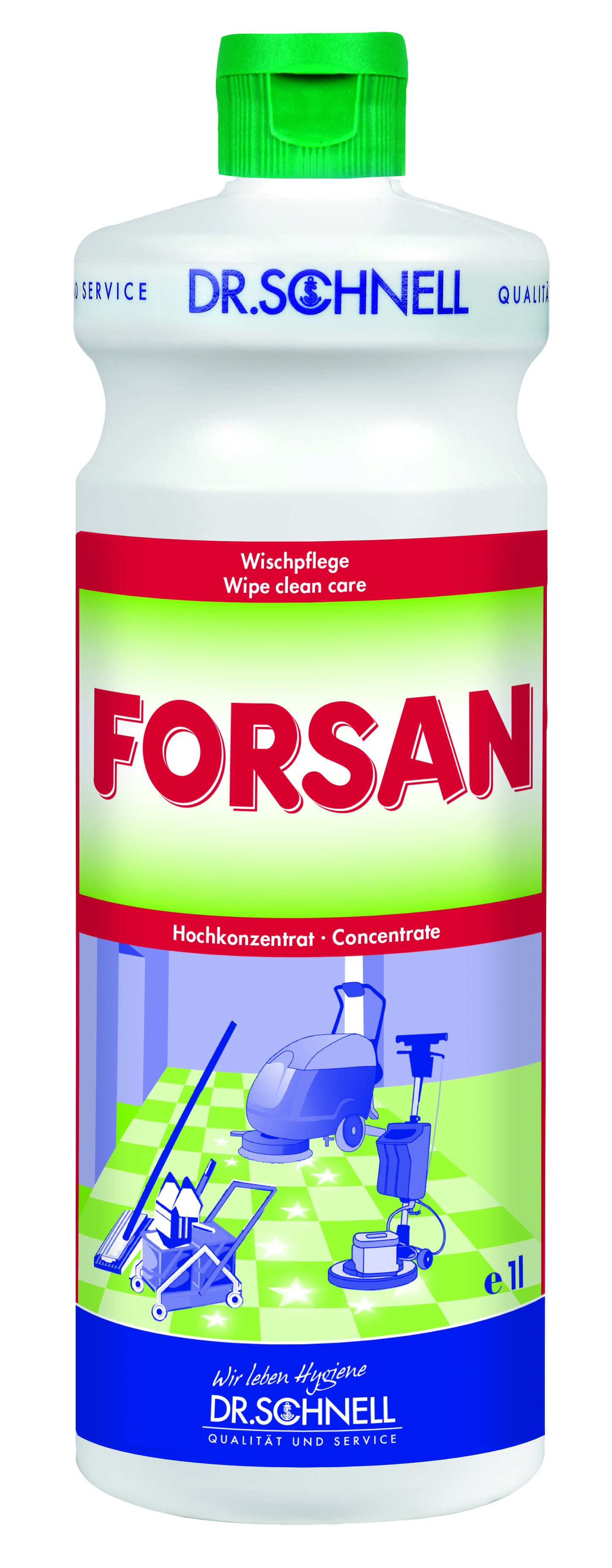 FORSAN Konz., Bodenwischpflege, 1 Liter,,Dr. Schnell