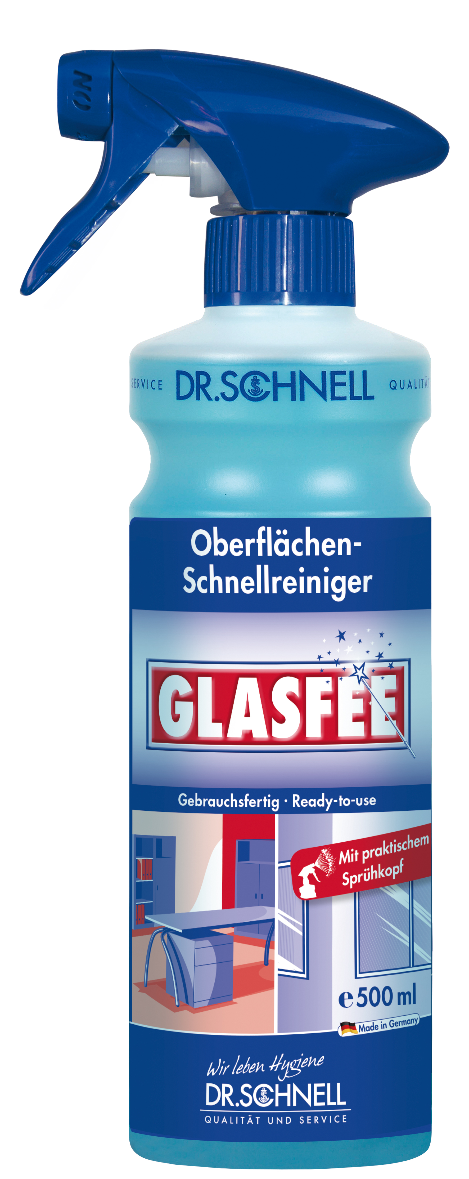 GLASFEE 500 ml mit Sprühaufsatz, ,Dr. Schnell