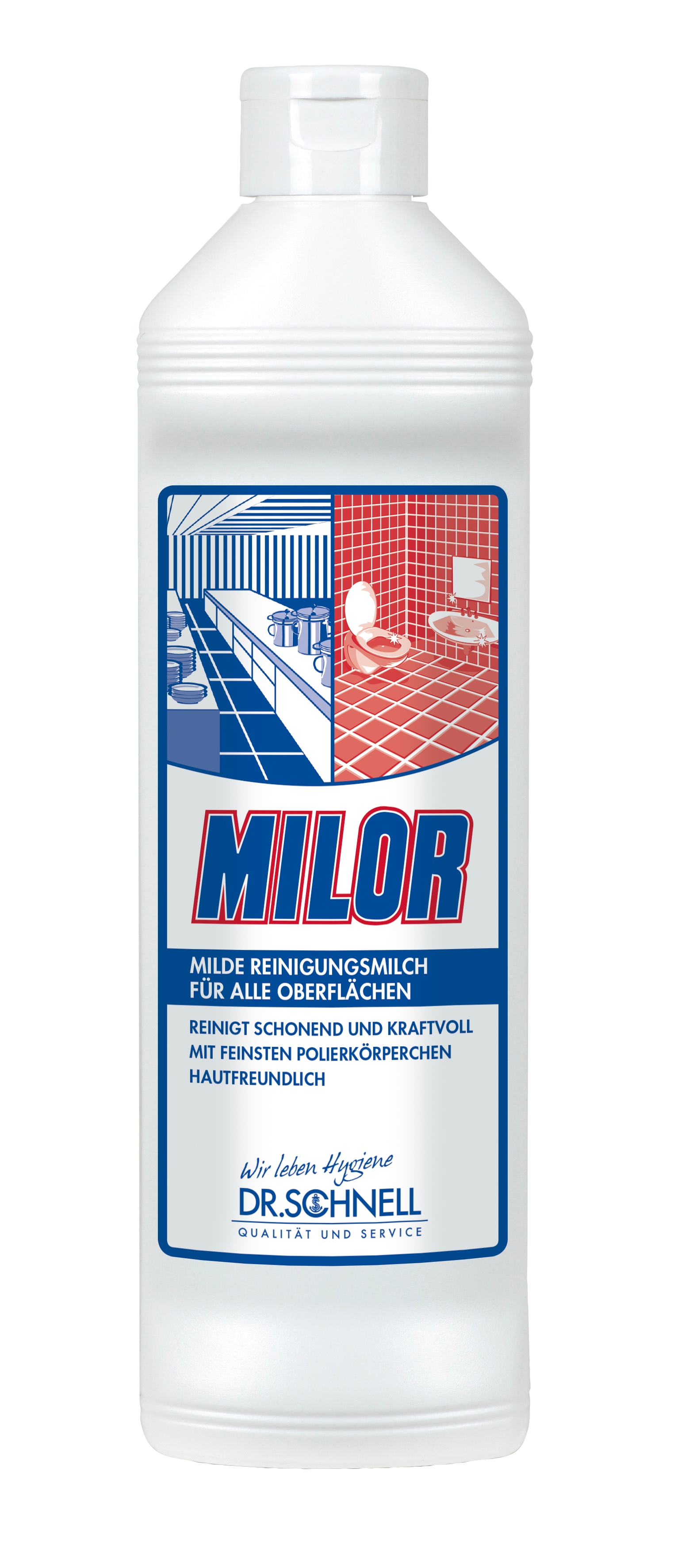 MILOR Reinigungsmilch, 500 ml,Dr. Schnell, 20 Fla./Krt.
