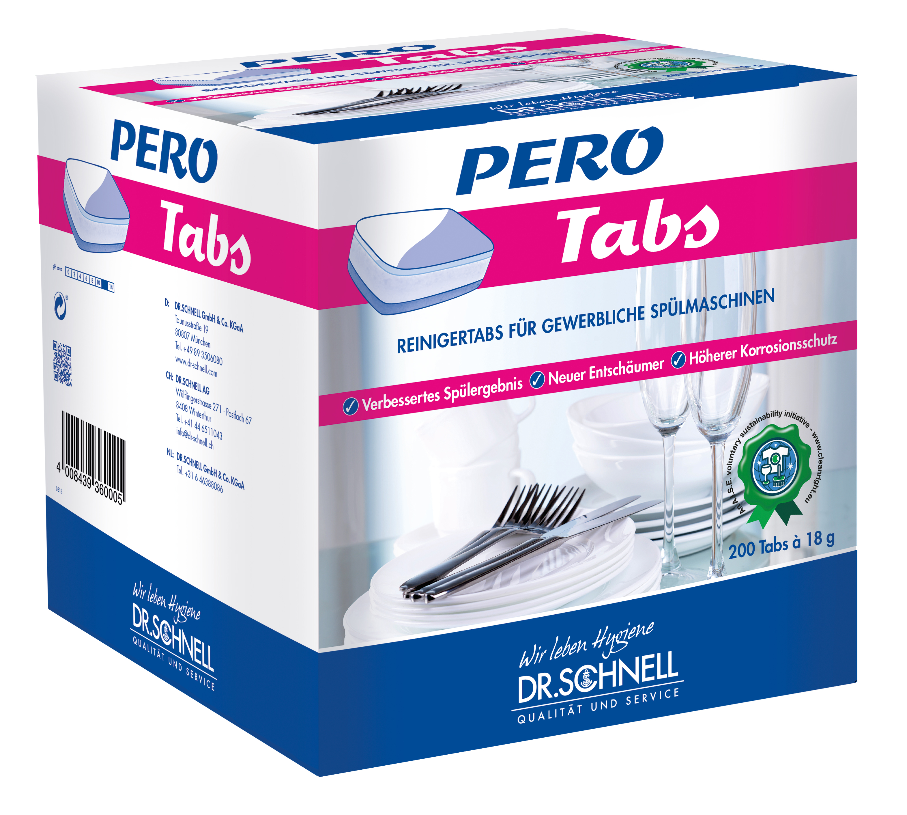 PERO-TABS Tabletten f.Geschirrspüler,200 Tabs/Krt., Dr. Schnell