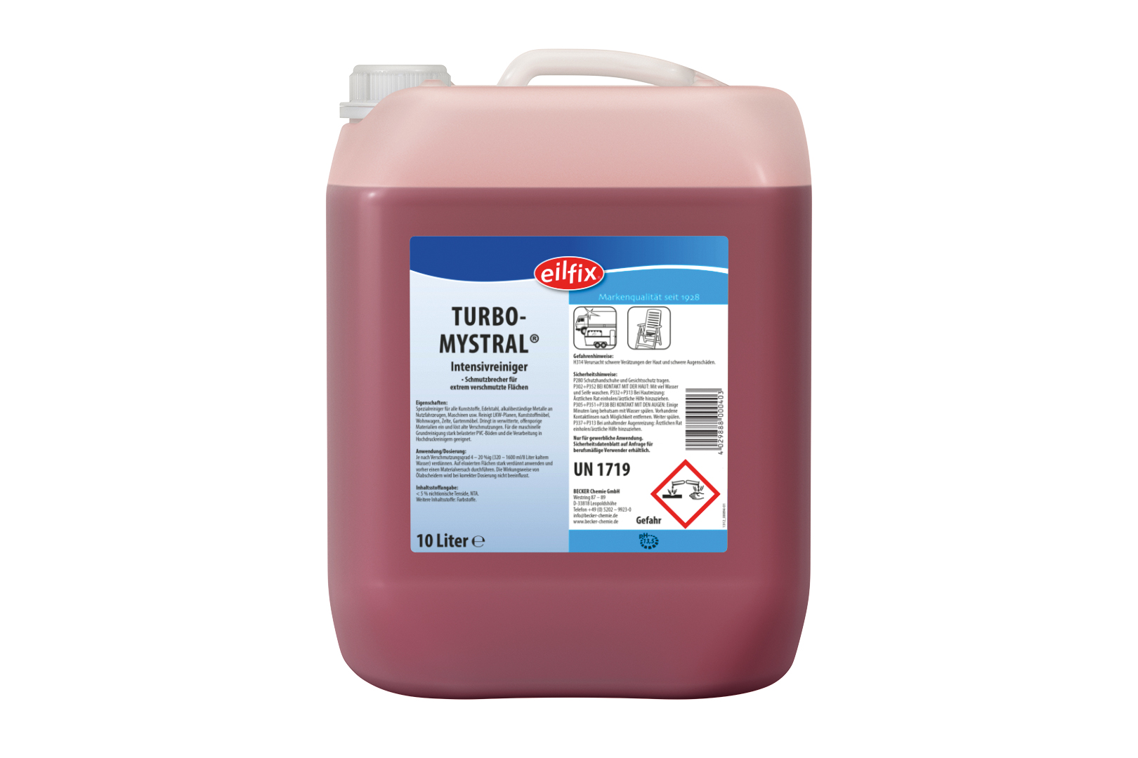 Turbo Mystral 10 Liter, Intensivreiniger,für alle Kunststoffe,