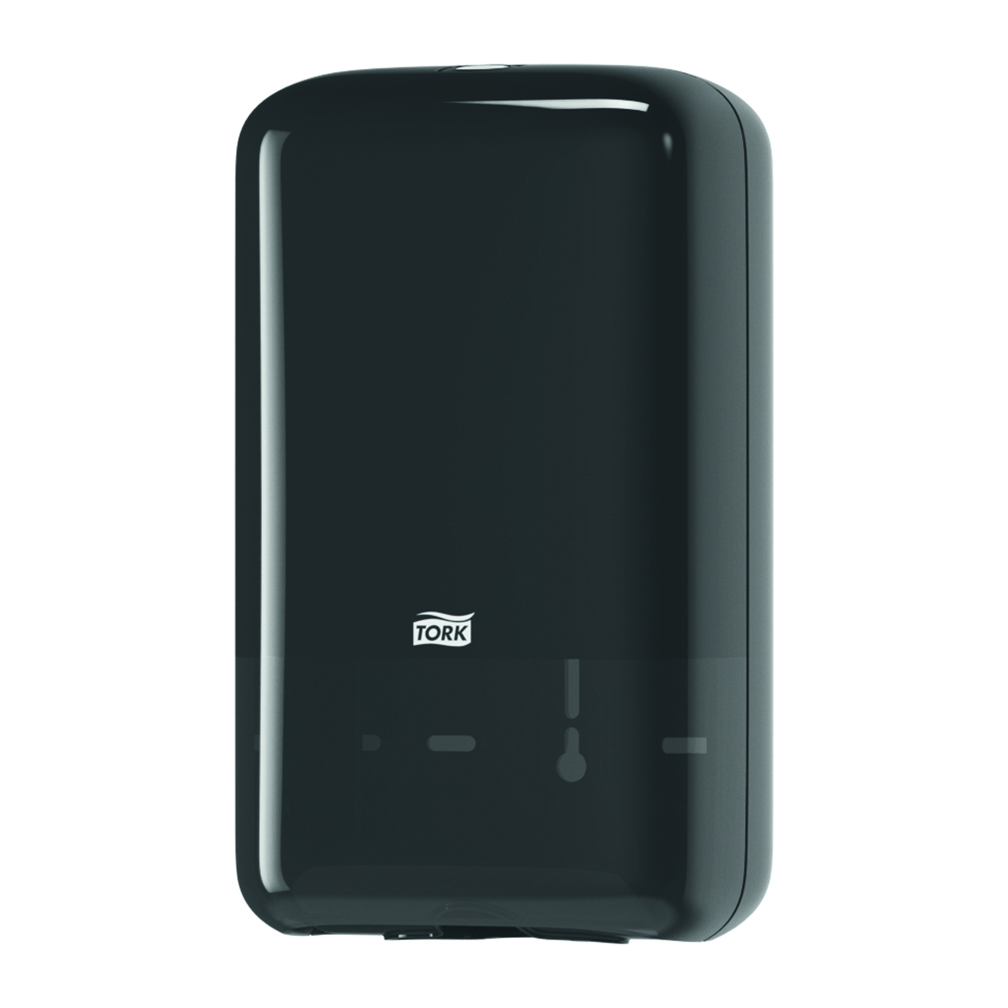Elevation Toipa-Spender, schwarz  für Einzelblatt,B155 H271 T128mm,