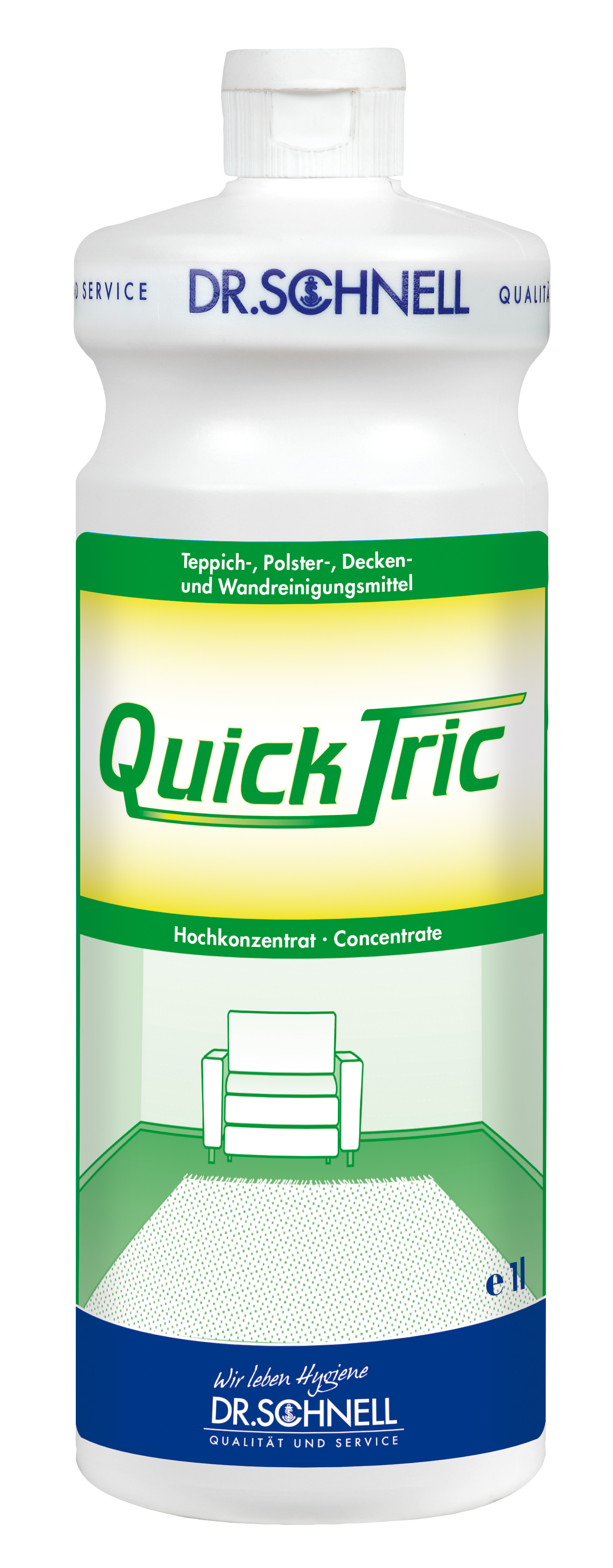 QUICK TRIC, 1 Liter Teppich- und,Polsterreiniger, Dr. Schnell